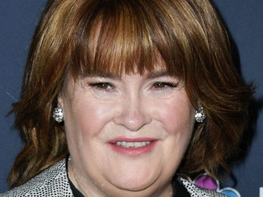 Susan Boyle looks almost unrecognisable as she debuts her striking new look