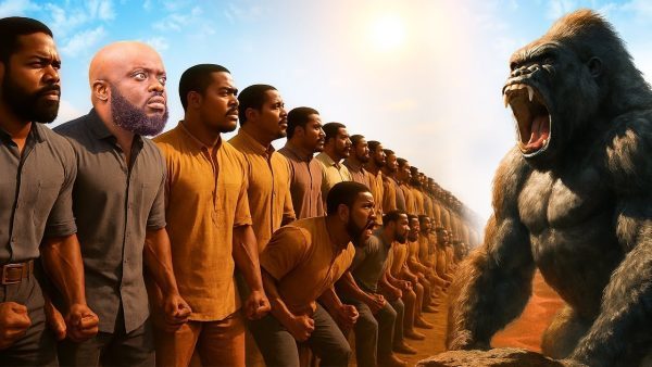 Who will win: 100 people or one gorilla? A view from an evolutionary point of view